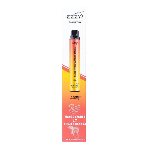 Ezzy Switch Disposable | 2400 Puffs | 6.5mL Mango Lychee Frozen Banana	Packaging