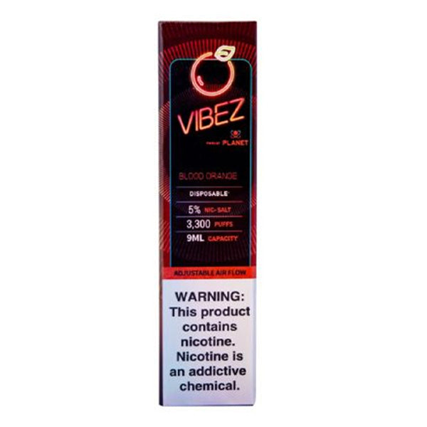 Vibez Pod Disposable | 3500 Puffs | 9mL Blood Orange Packaging