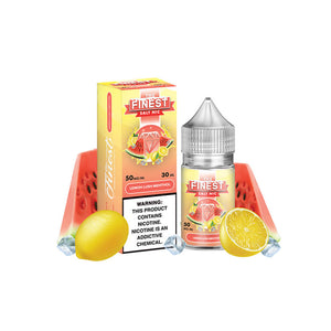  Lemon Lush Menthol by Finest SaltNic 30ML with Packaging and background