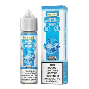 Jewel Mint Sapphire Iced by Pod Juice 60ML with Packaging