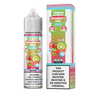 Strawberry Kiwi Iced by Pod Juice 60ML with Packaging