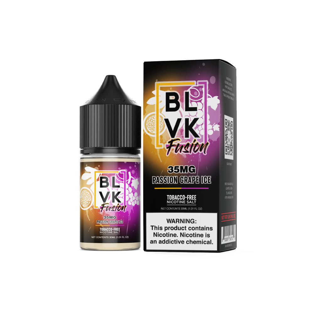 Passion Grape Ice by BLVK Fusion TFN Salt 30mL with Packaging