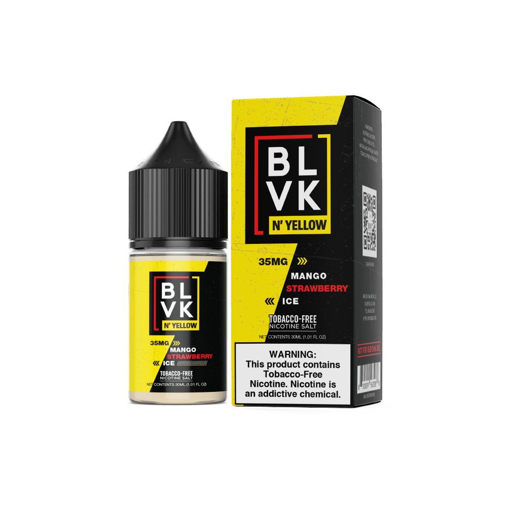 Mango Strawberry Ice by BLVK N' Yellow TFN Salt 30mL with Packaging