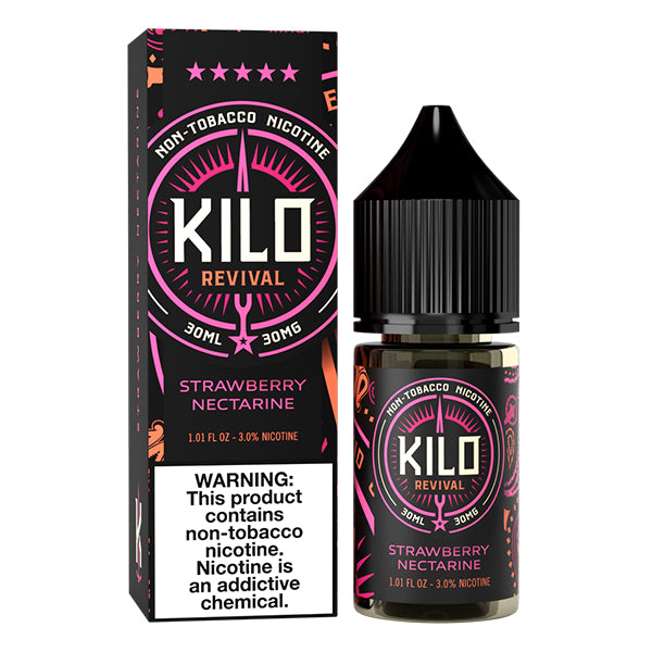 Strawberry Nectarine by Kilo Revival TFN Salt 30mL with Packaging