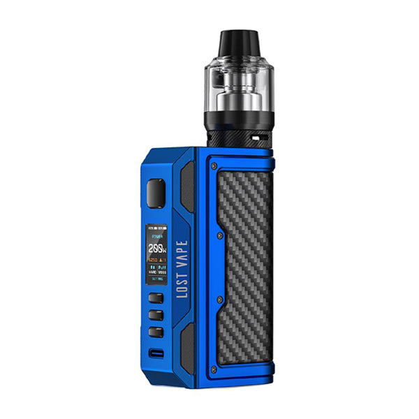 Lost Vape Thelema Quest 200W Kit Matte Blue Carbon Fiber