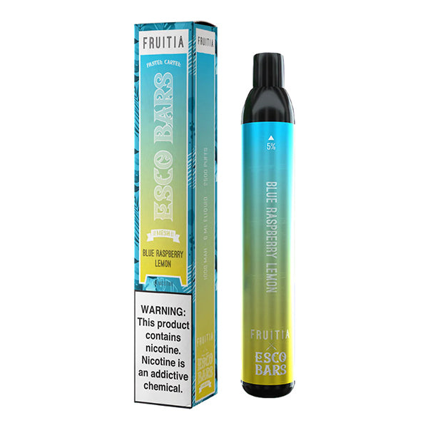 Fruitia Esco Bars Mesh Disposable | 2500 Puffs | 6mL Blue Raspberry Lemon with Packaging