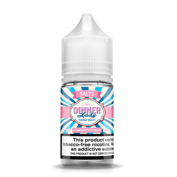 Dinner Lady Strawberry Macaroon 30mL Salt Nicotine Vape Juice Bottle