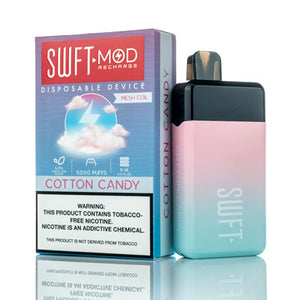 SWFT Mod Disposable 5000 Puffs 15mL 50mg Cotton Candy with Packaging