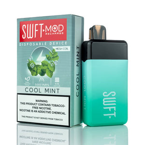 SWFT Mod Disposable 5000 Puffs 15mL 50mg Cool Mint with Packaging