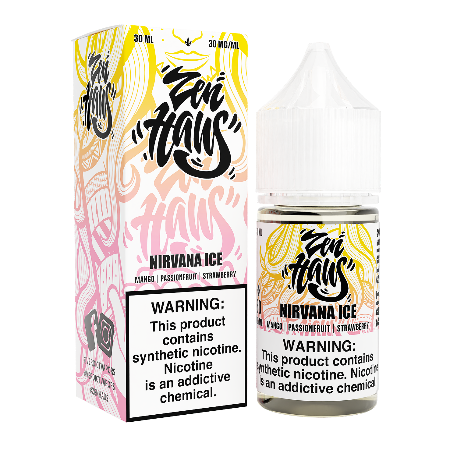 Nirvana ICE by ZEN HAUS SALTS E-Liquid 30ml with Packaging