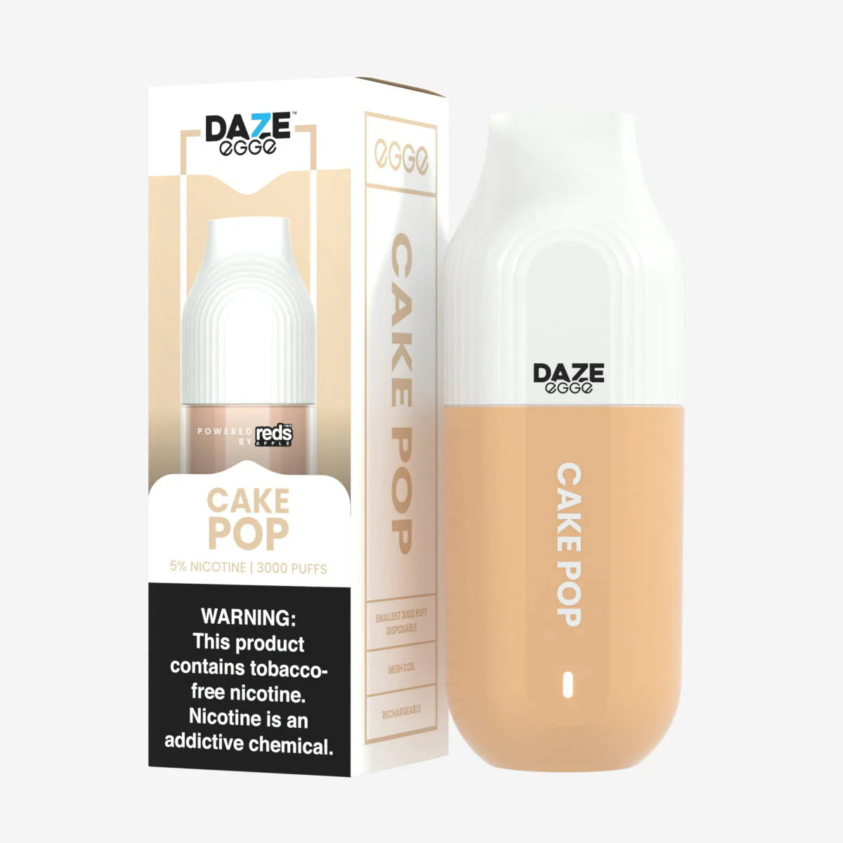 Daze Egge Disposable | 3000 Puffs | 7mL Cake Pop with Packaging