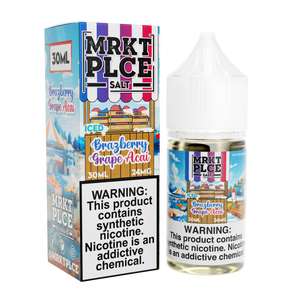 Iced Brazberry Grape Acai by MRKT PLCE Salts 30mL with Packaging