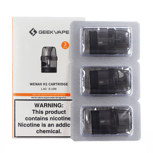 Geekvape Wenax H1 Replacement Pod - 1.4 ohm with packaging