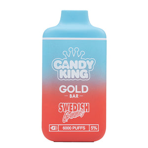 Candy King Gold Bar Disposable | 6000 Puffs Swedish Gummy	