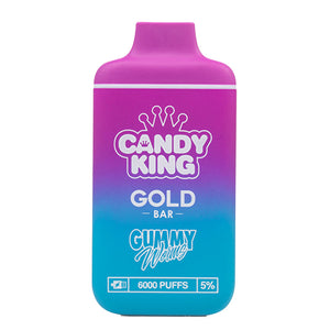 Candy King Gold Bar Disposable | 6000 Puffs Gummy Worms	