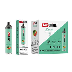 Topshine Disposable | 4500 Puffs | 10mL Lush Ice	with Packaging and Box