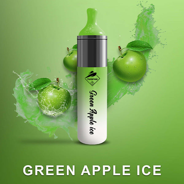 Tugpod EVO Disposable | 4500 Puffs | 10mL Green Apple Ice	