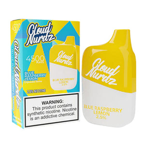 Cloud Nurdz Disposable | 4500 Puffs | 12ml Blue Raspberry Lemon 2.5% with Packaging