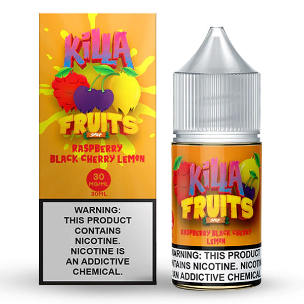 Raspberry Black Cherry by Killa Fruits Salt Max TFN Salts 30mL with Packaging