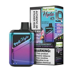 Pod Juice – Hyde IQ Disposable | 5000 Puffs | 8mL Dragonberry Cotton Carnival with Packaging