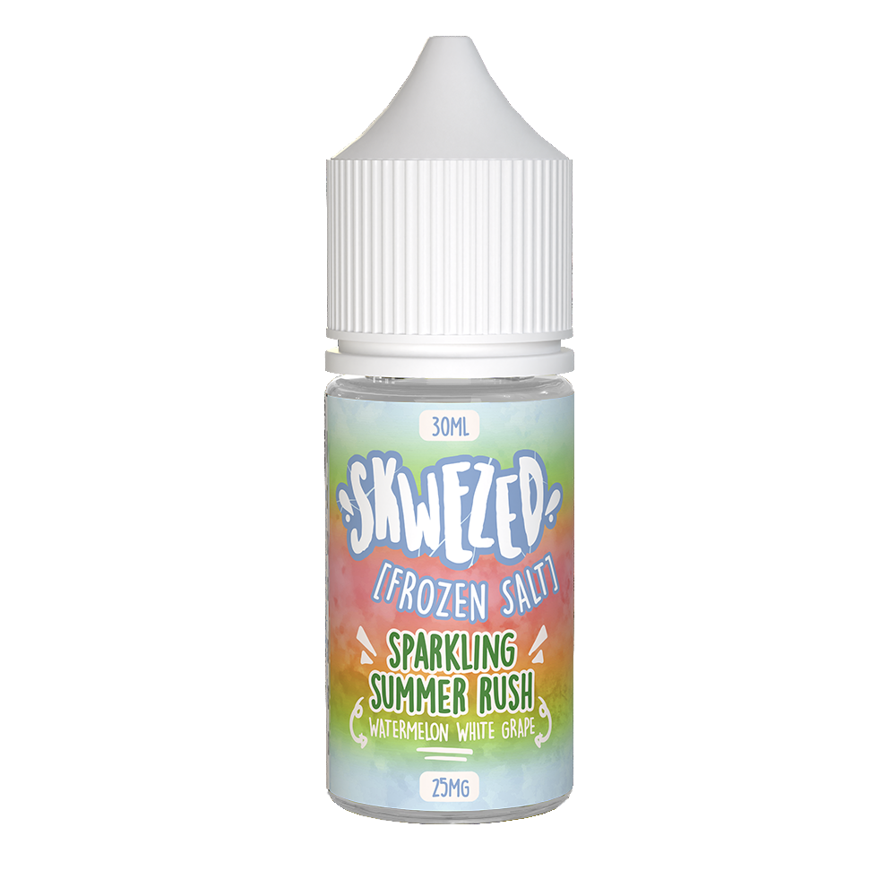 Frozen Sparkling Summer Rush (Watermelon White Grape Ice) by Skwezed Salt 30ml bottle