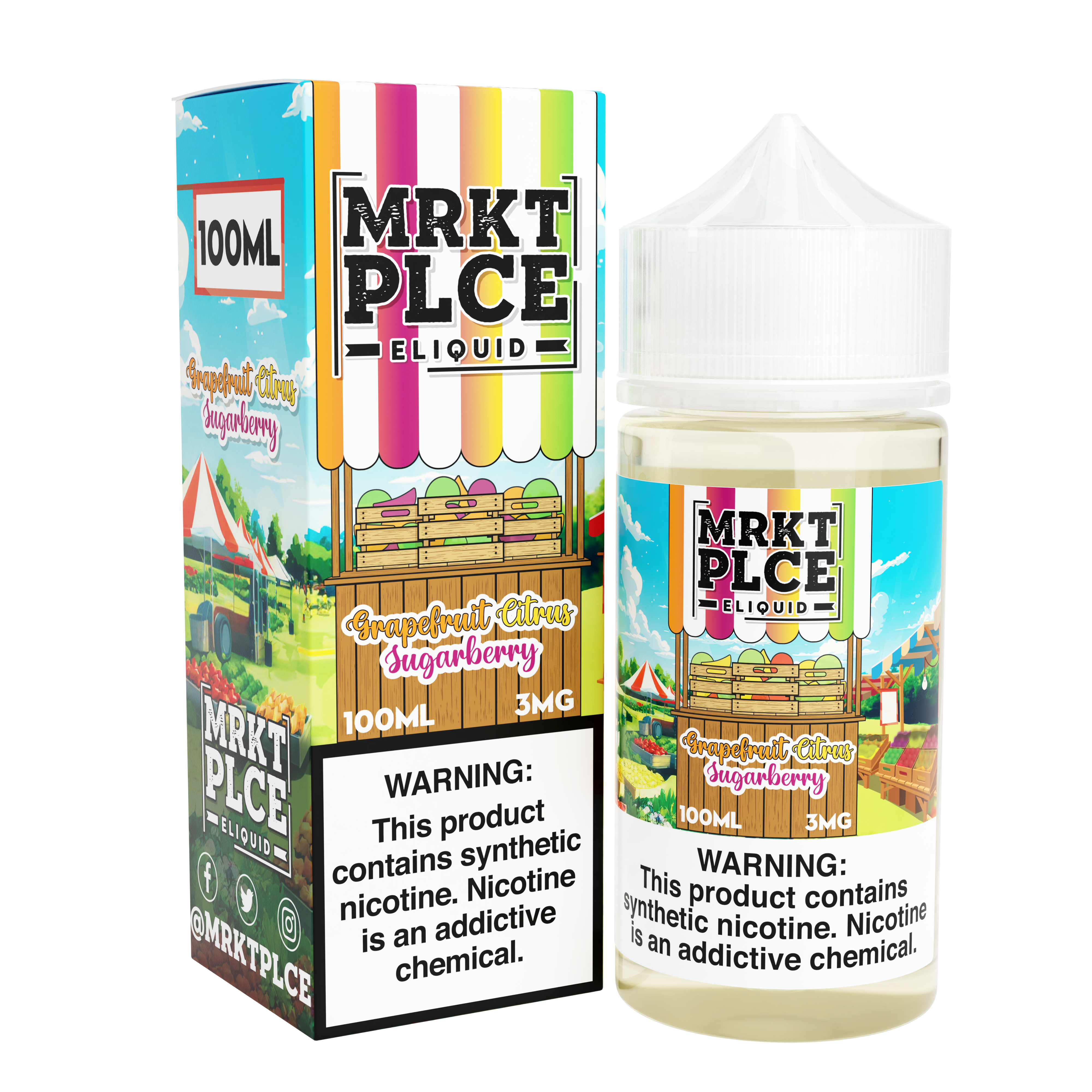 Grapefruit Citrus Sugarberry by MRKT PLCE Series 100mL with Packaging