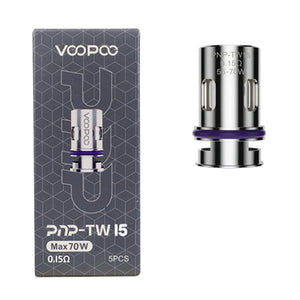 VooPoo PnP Replacement Coils (Pack of 5) PnP TW15 0.15ohm with Packaging