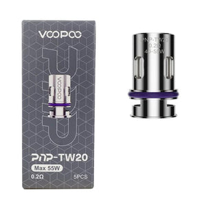VooPoo PnP Replacement Coils (Pack of 5) TW20 0.2ohm with Packaging