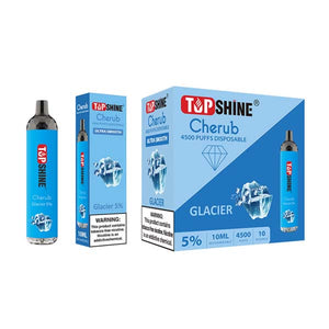 Topshine Disposable | 4500 Puffs | 10mL Glacierwith Packaging and Box