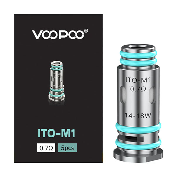 Voopoo ITO-M1 0.7 ohm 14-18W Coils | 5-Pack With Packaging