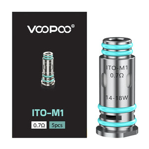 Voopoo ITO-M1 0.7 ohm 14-18W Coils | 5-Pack With Packaging