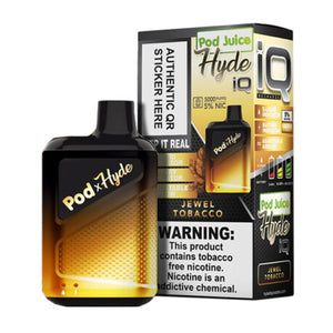 Pod Juice – Hyde IQ Disposable | 5000 Puffs | 8mL Jewel Tobacco	 with Packaging
