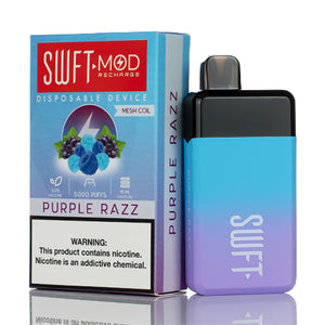 SWFT Mod Disposable 5000 Puffs 15mL 50mg Purple Razz with Packaging