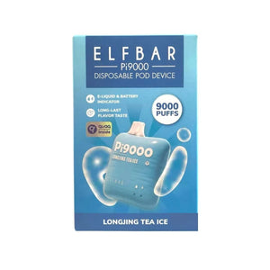 Elf Bar PI9000 Disposable | 9000 Puffs | 19mL | 4% Longjing Tea Ice Packaging