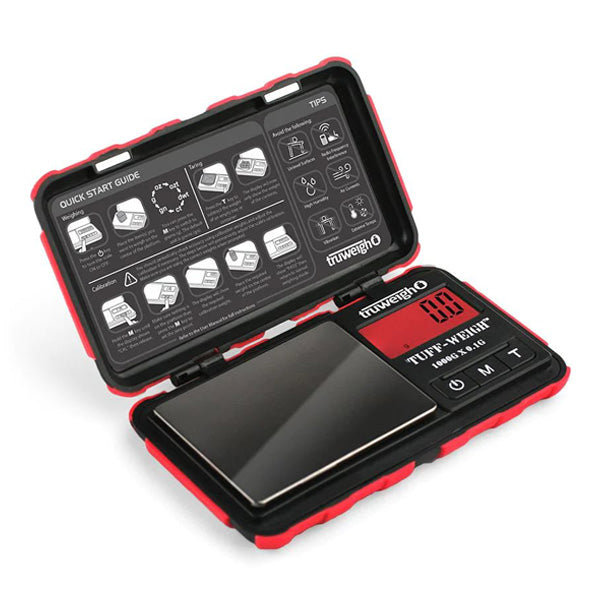 Truweigh Tuff-Weigh Scale – 200G x 0.01g Red Black