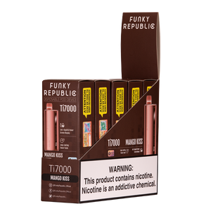 Funky Republic Ti7000 Disposable Mango Kiss with Packaging