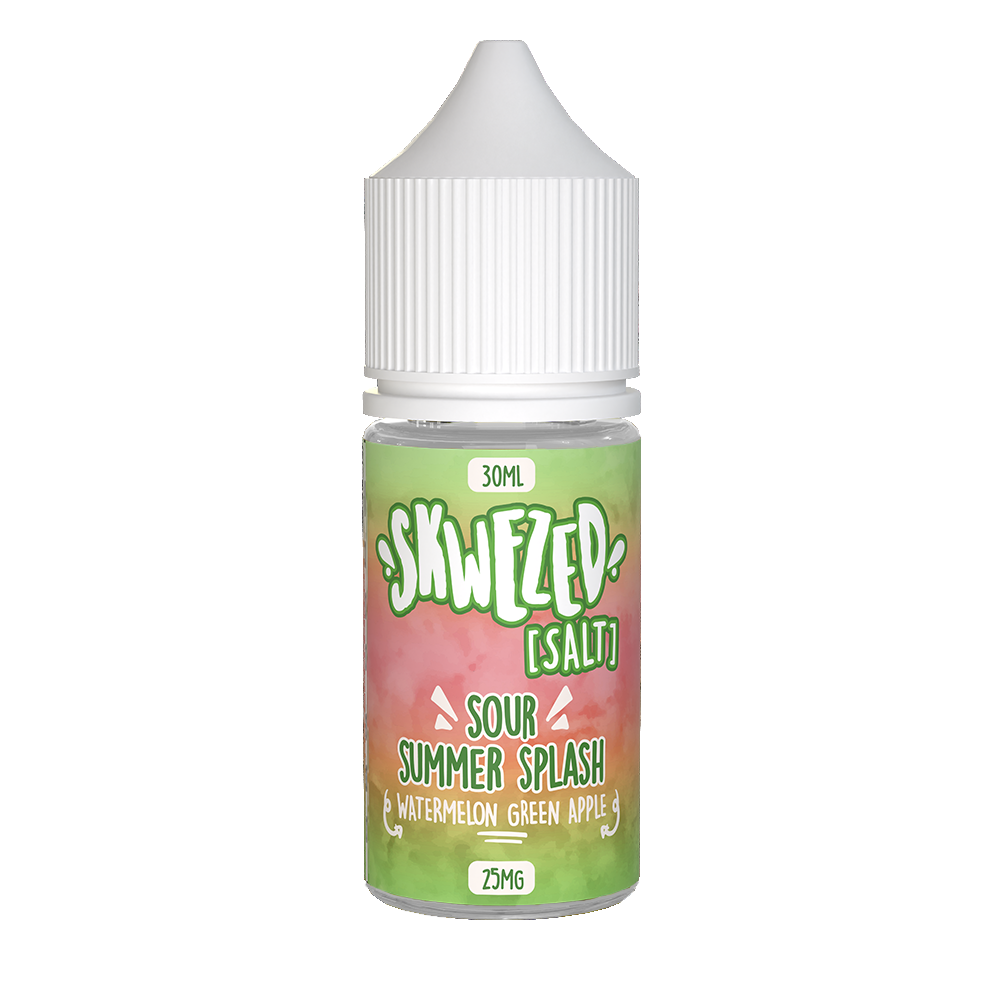 Sour Summer Splash (Watermelon Green Apple) by Skwezed Salt Series 30ml bottle