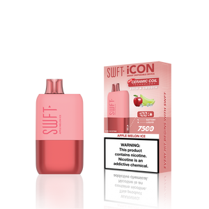 SWFT Icon Disposable | 7500 Puffs | 17mL | 5% Apple Melon Ice with Packaging