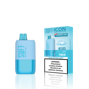 SWFT Icon Disposable | 7500 Puffs | 17mL | 5% Blue Cotton Candy with Packaging