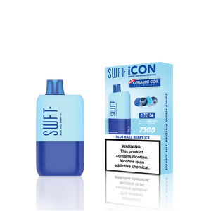 SWFT Icon Disposable | 7500 Puffs | 17mL | 5% Blue Razz Berry Ice with Packaging