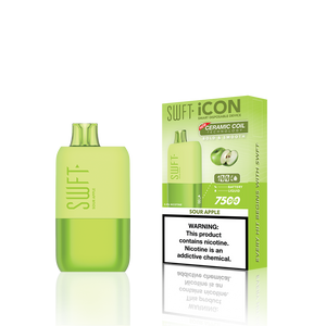 SWFT Icon Disposable | 7500 Puffs | 17mL | 5%  Sour Apple with Packaging