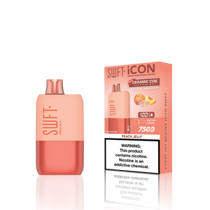 SWFT Icon Disposable | 7500 Puffs | 17mL | 5% Peach Jelly with Packaging