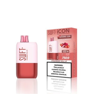 SWFT Icon Disposable | 7500 Puffs | 17mL | 5% Strawberry Roll Up with Packaging