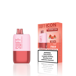 SWFT Icon Disposable | 7500 Puffs | 17mL | 5% Strawberry Watermelon Ice with Packaging