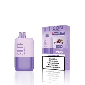 SWFT Icon Disposable | 7500 Puffs | 17mL | 5% Sweet Grape Ice with Packaging