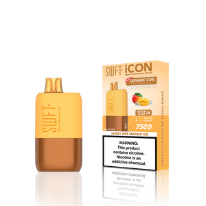SWFT Icon Disposable | 7500 Puffs | 17mL | 5% Sweet Ripe Mango Ice with Packaging