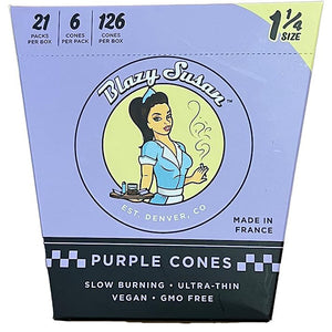 Blazy Susan 1 1/4  Purple Cones (6ct/21pk)
