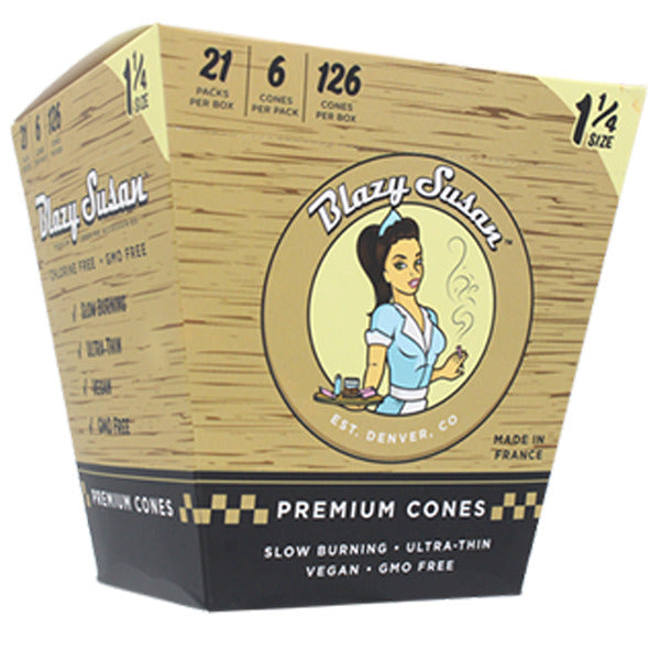 Blazy Susan 1 1/4 Unbleached Cones (6ct/21pk) 