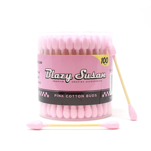 Blazy Susan Blazy Pink Cotton Buds (100ct Jar)