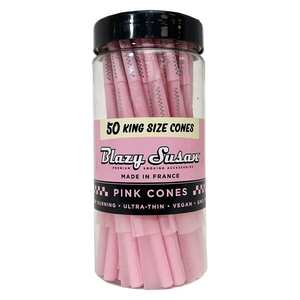 Blazy Susan Pink King Size Cones (50ct Jar) Pink